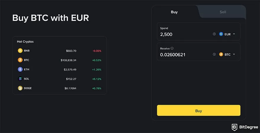 Binance Review: Buy BTC with Euro on Binance.