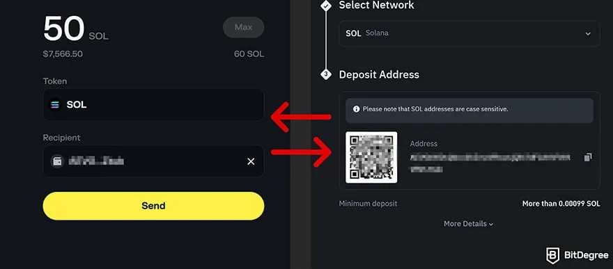 Binance Review: Check the address after copying and pasting.